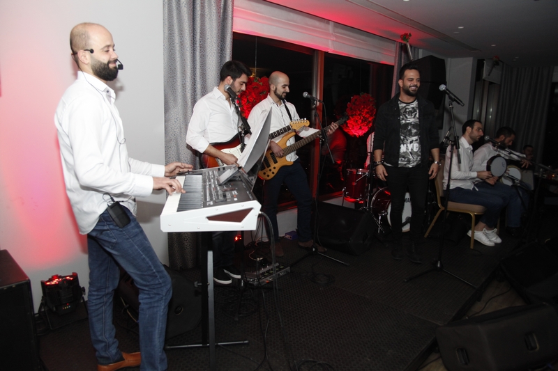 Charbel Khalil and the band at Burj on Bay 